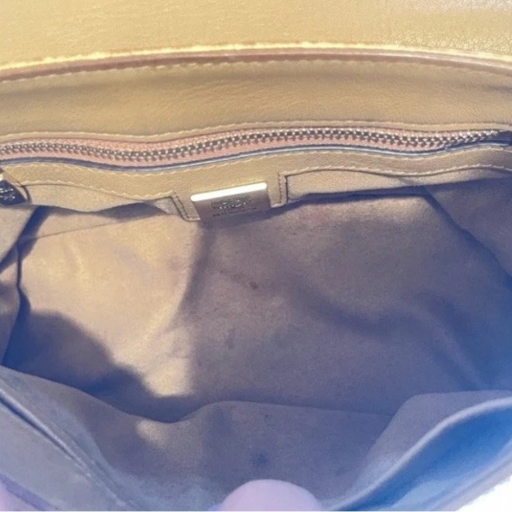 MCM LIMITED EDITION STUDDED TWO WAY CROSSBODY/ SHOULDER Bag Cognac Medium EUC - Picture 11 of 17